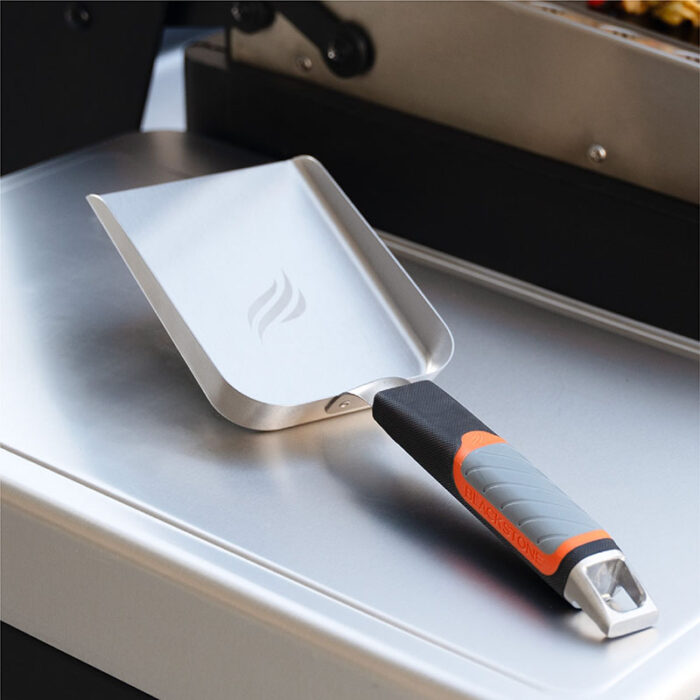 Stainless Steel Griddle Scoop with Flat Base