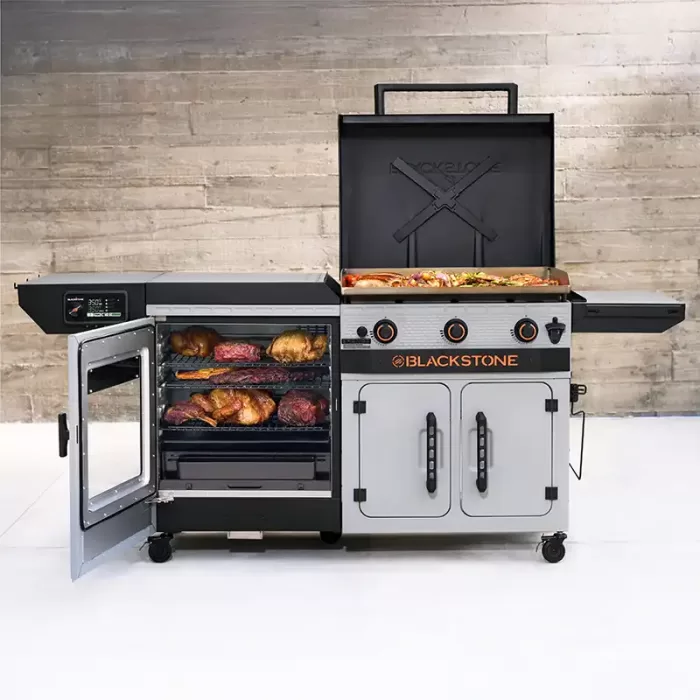 image of Bronco 28 XL Griddle Vertical Pellet Smoker Combo