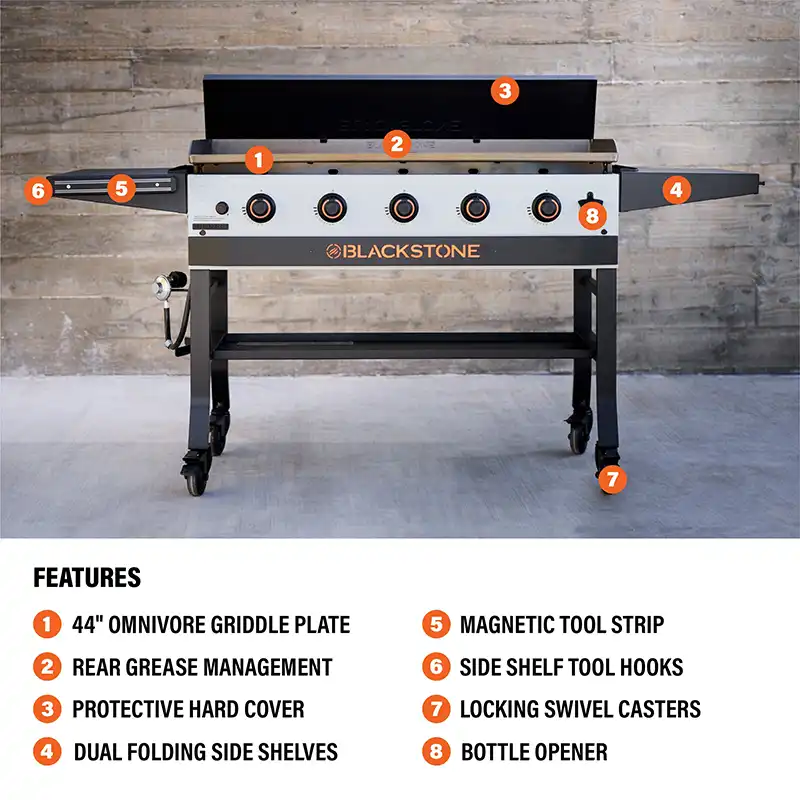 image de Bronco 44 Griddle avec Hard Cover