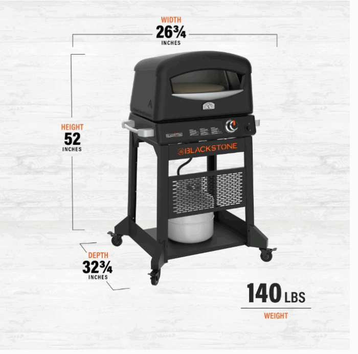 Blackstone® 16" Propane Pizza Oven And Mobile Stand - Image 4